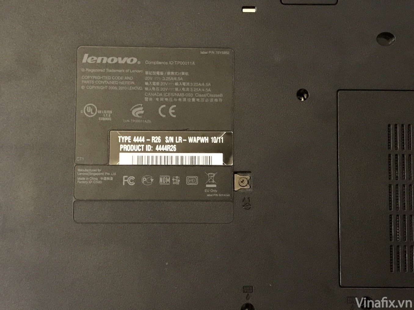 How to fix Thinkpad Serial Number and UUID 