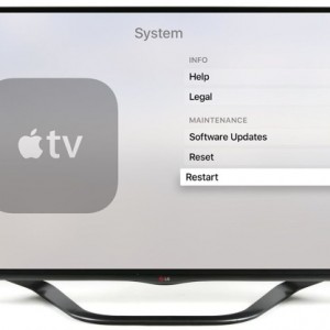 Restart apple tv