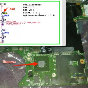 Lenovo V470C B470 LA47 MB 10250-2 Discrete to UMA