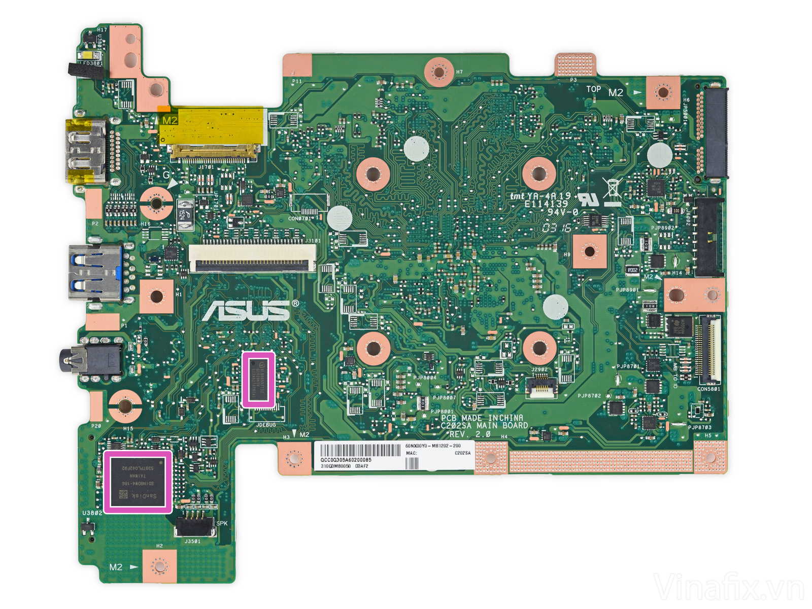 Asus Chromebook C202 - C202SA REV: 2.0