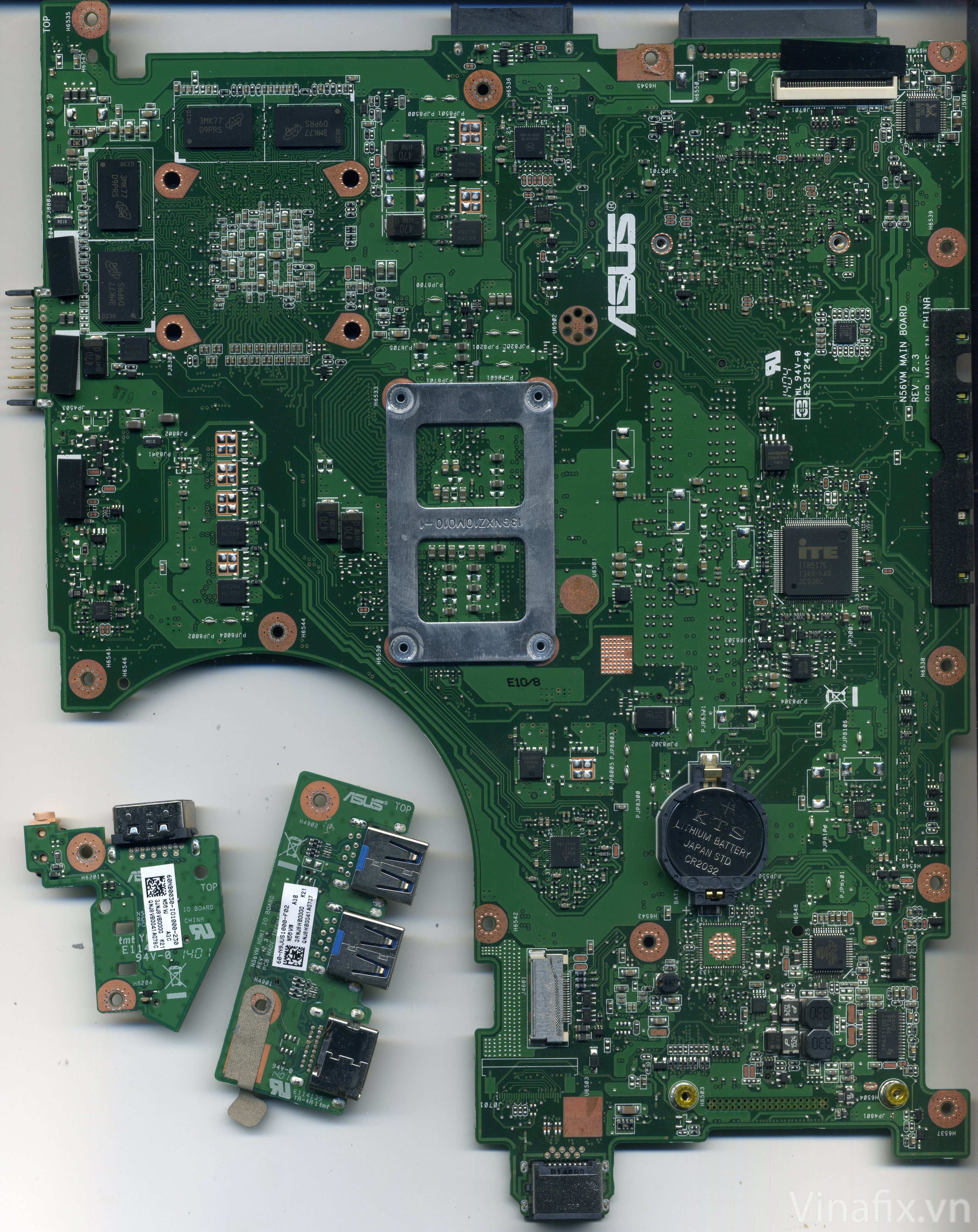 Asus n56vm rev 2.3 схема материнской платы Asus N56VM Rev 2.3 Vinafix.com