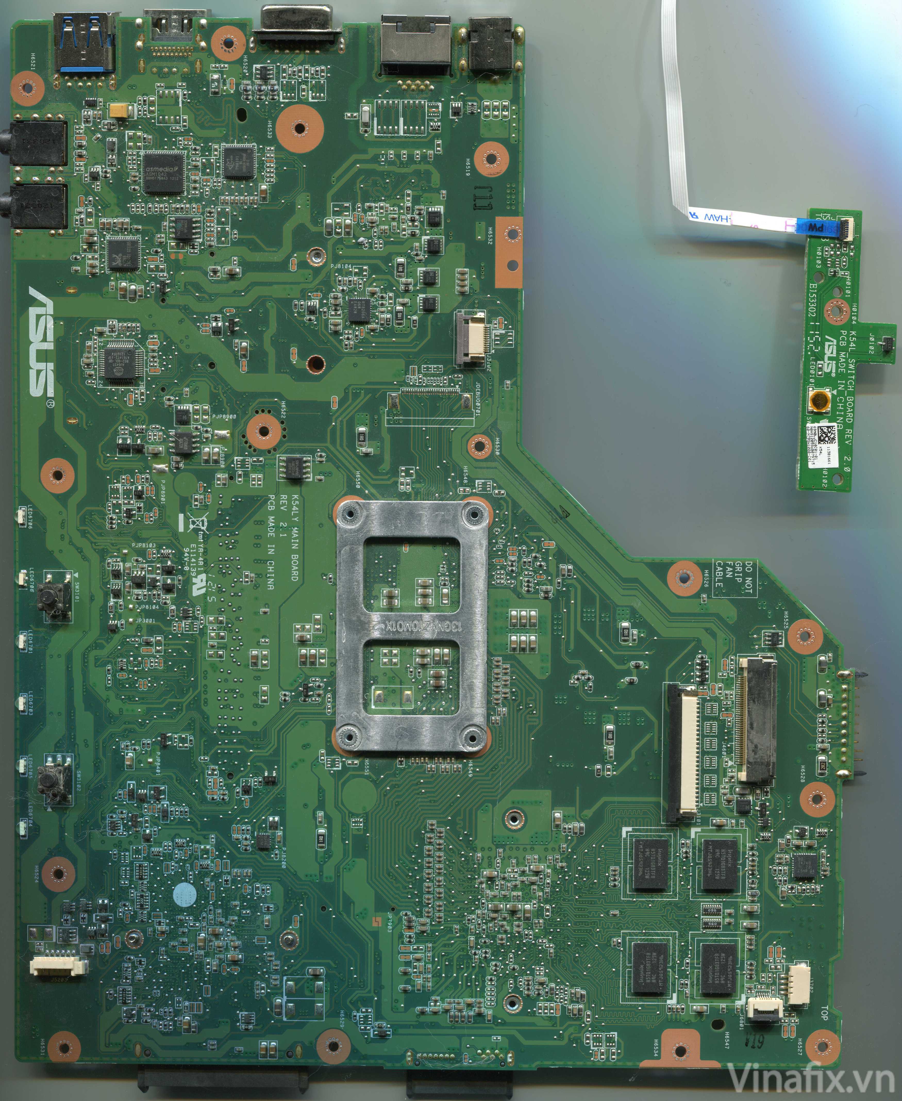 Asus X54HR-SX138V (MB Ver. K54HR) K54LY (60-N9EMB1000-A06) Rev. 2.1 ...