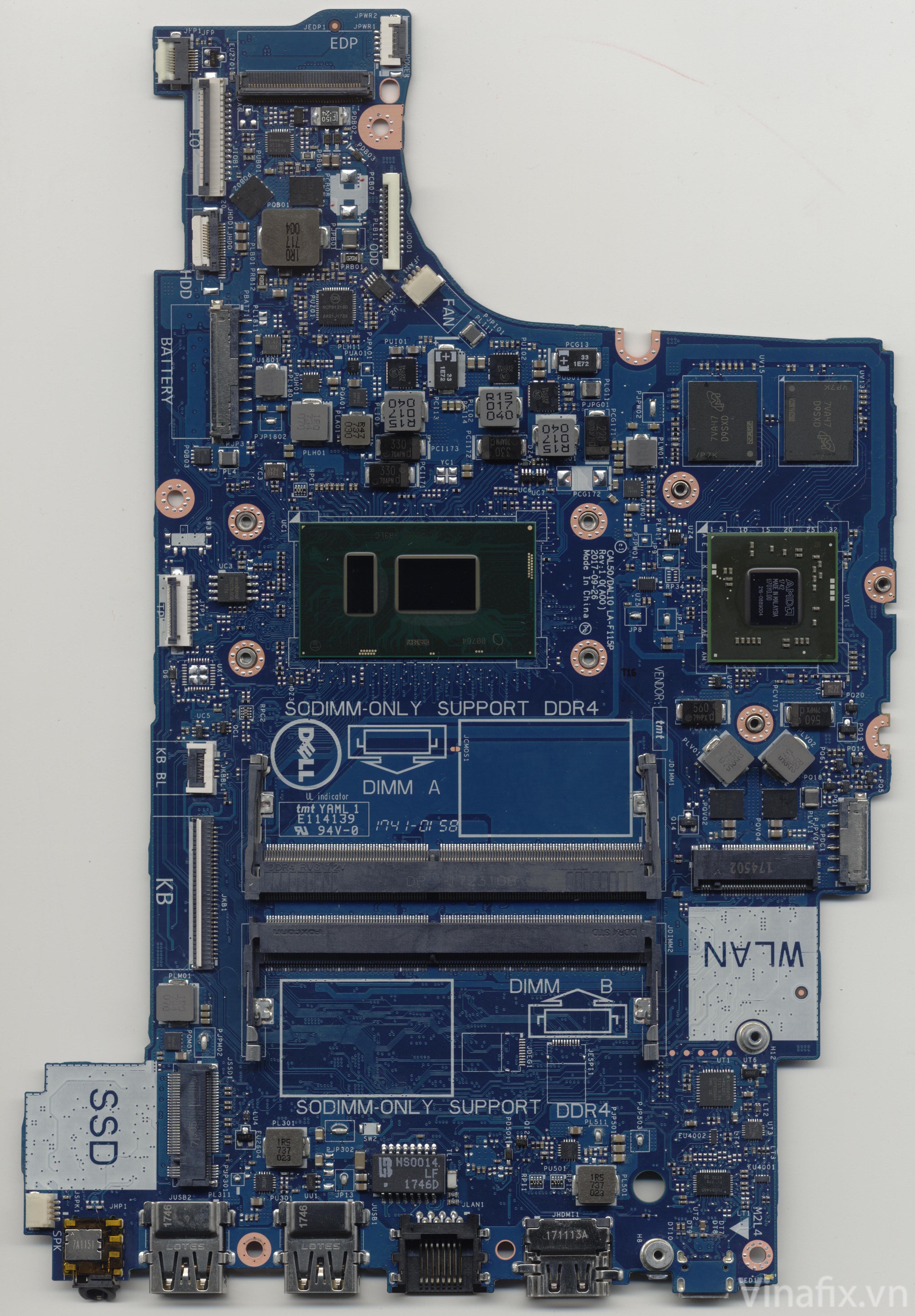 Dell Inspiron 15 5570 LA-F115P CAL50 DAL10 REV 1.0 (A00)