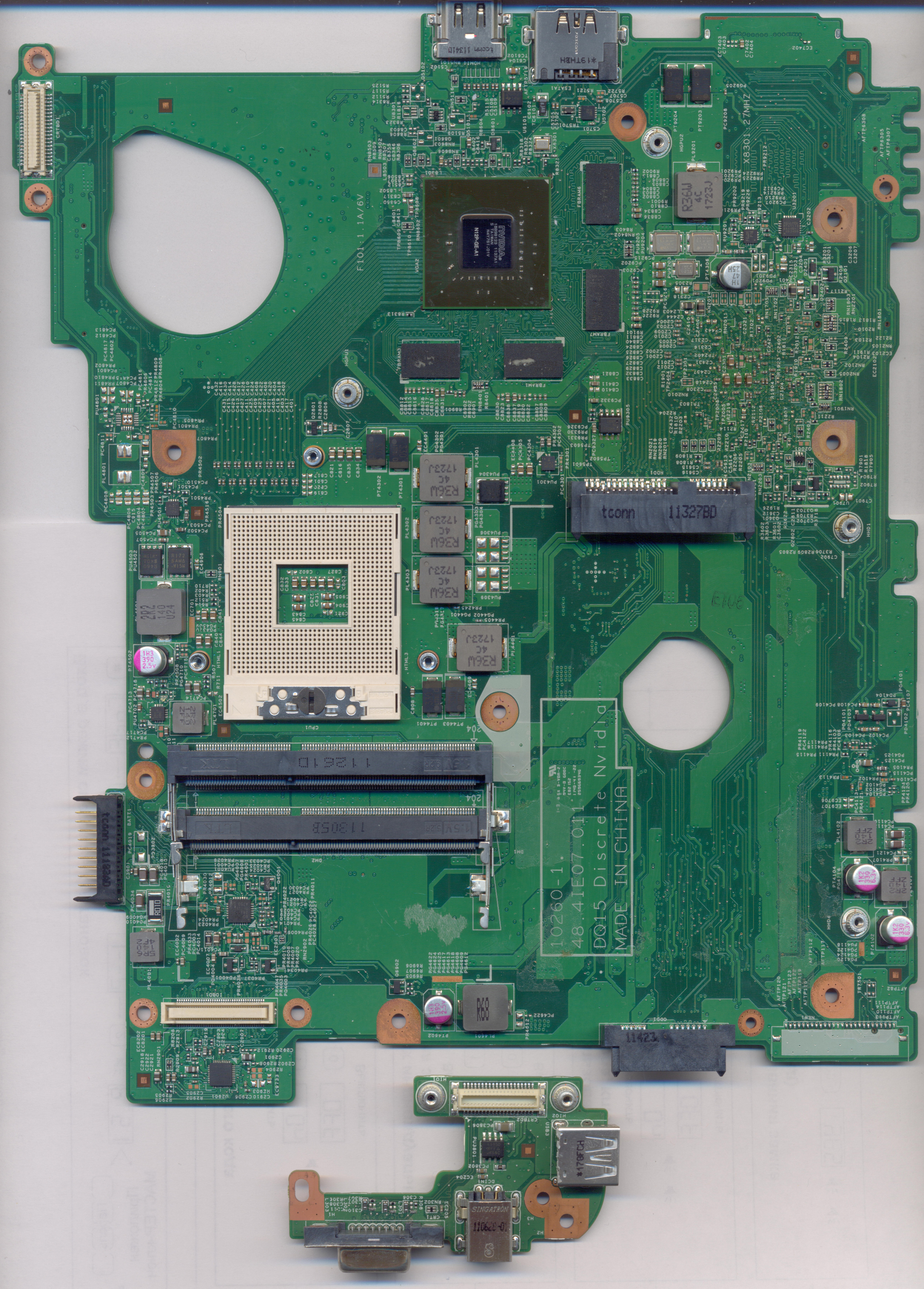 DELL N5110 (NV) Wistron DQ15 Discrete Nvidia 10260-1 001