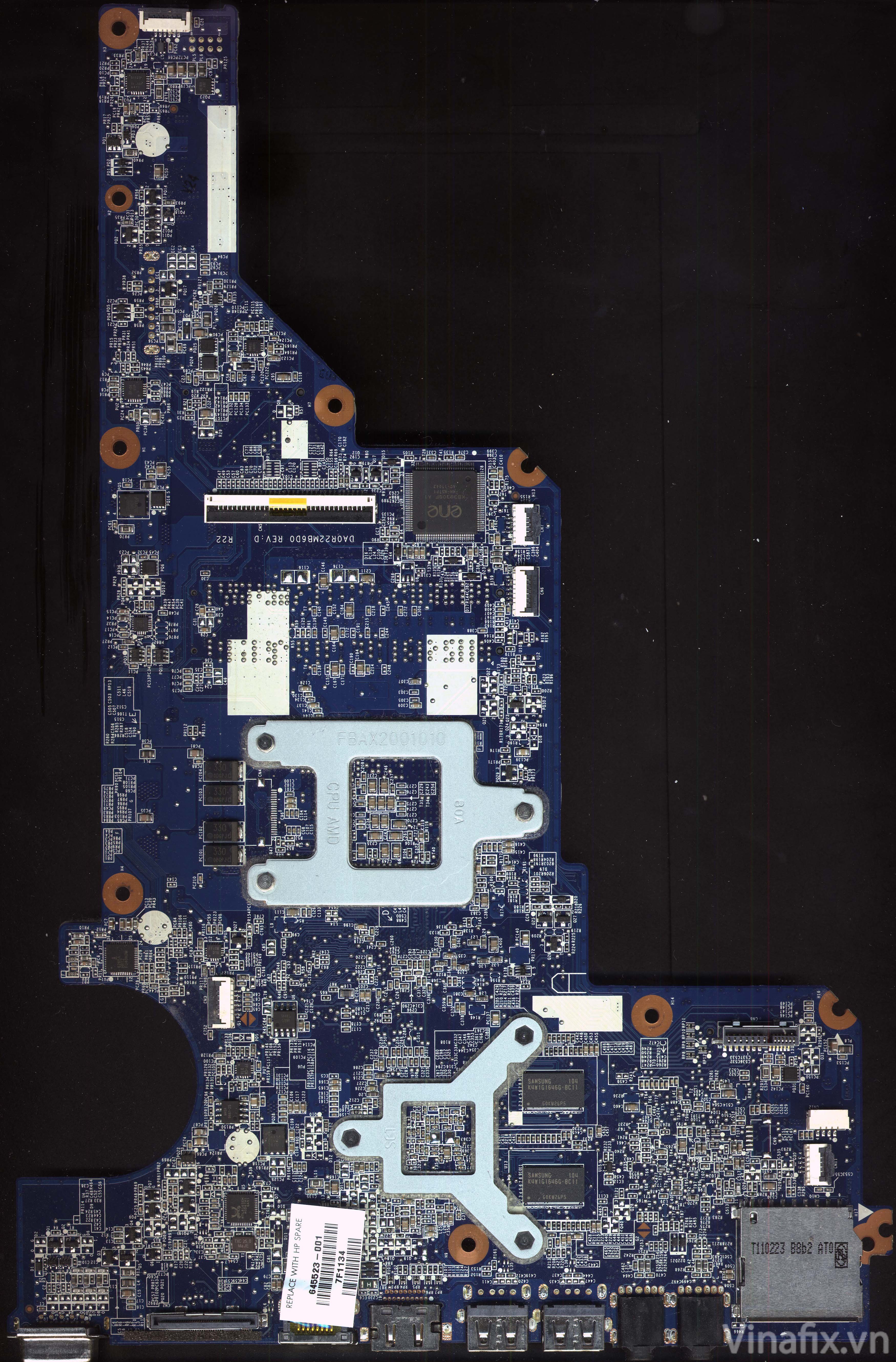 HP Pavilion G6-1015sl Quanta R22 (DA0R22MB6D0) Rev. D | Vinafix.com