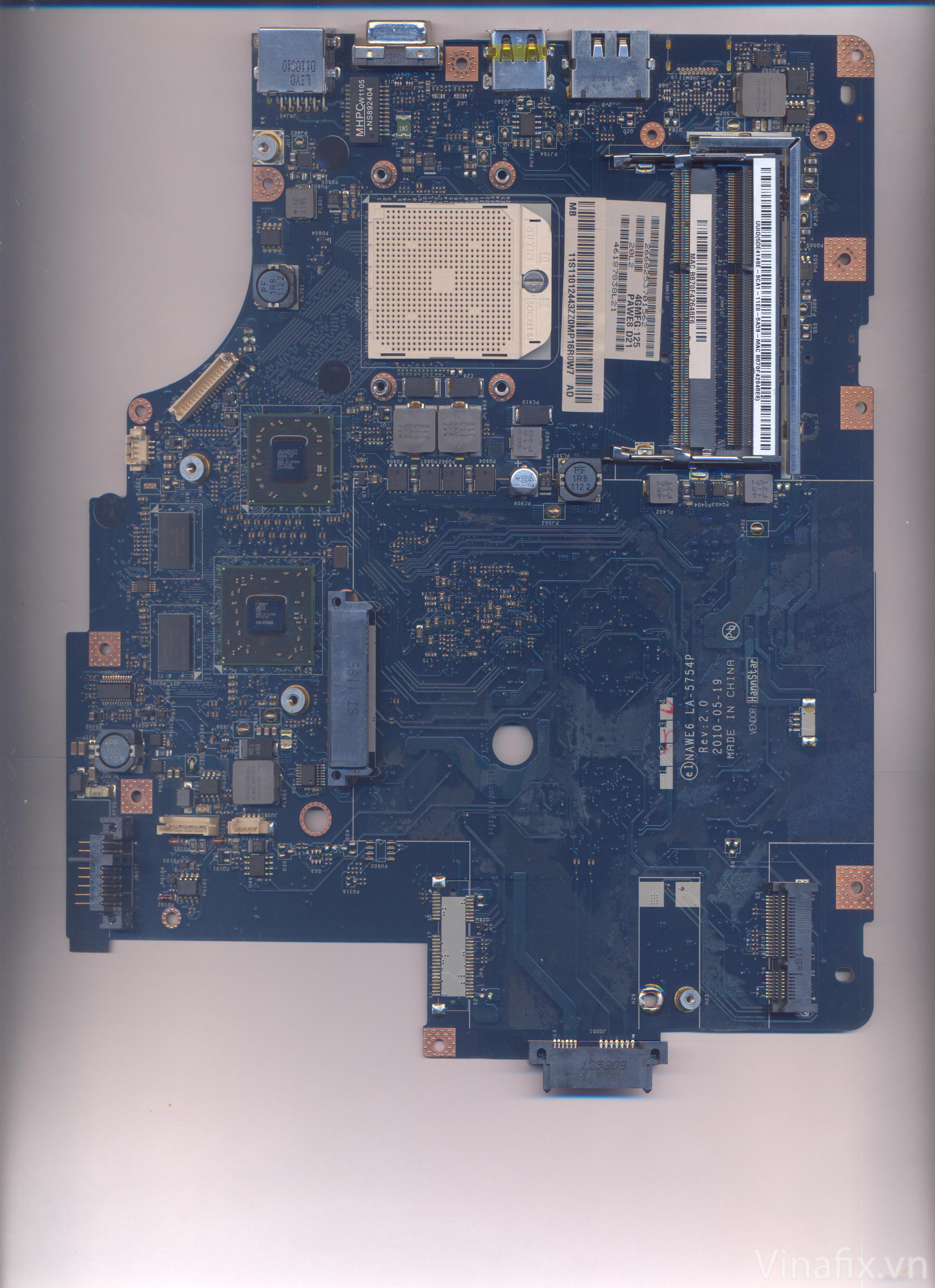 Lenovo G565 Compal NAWE6 LA-5754P Rev. 2.0