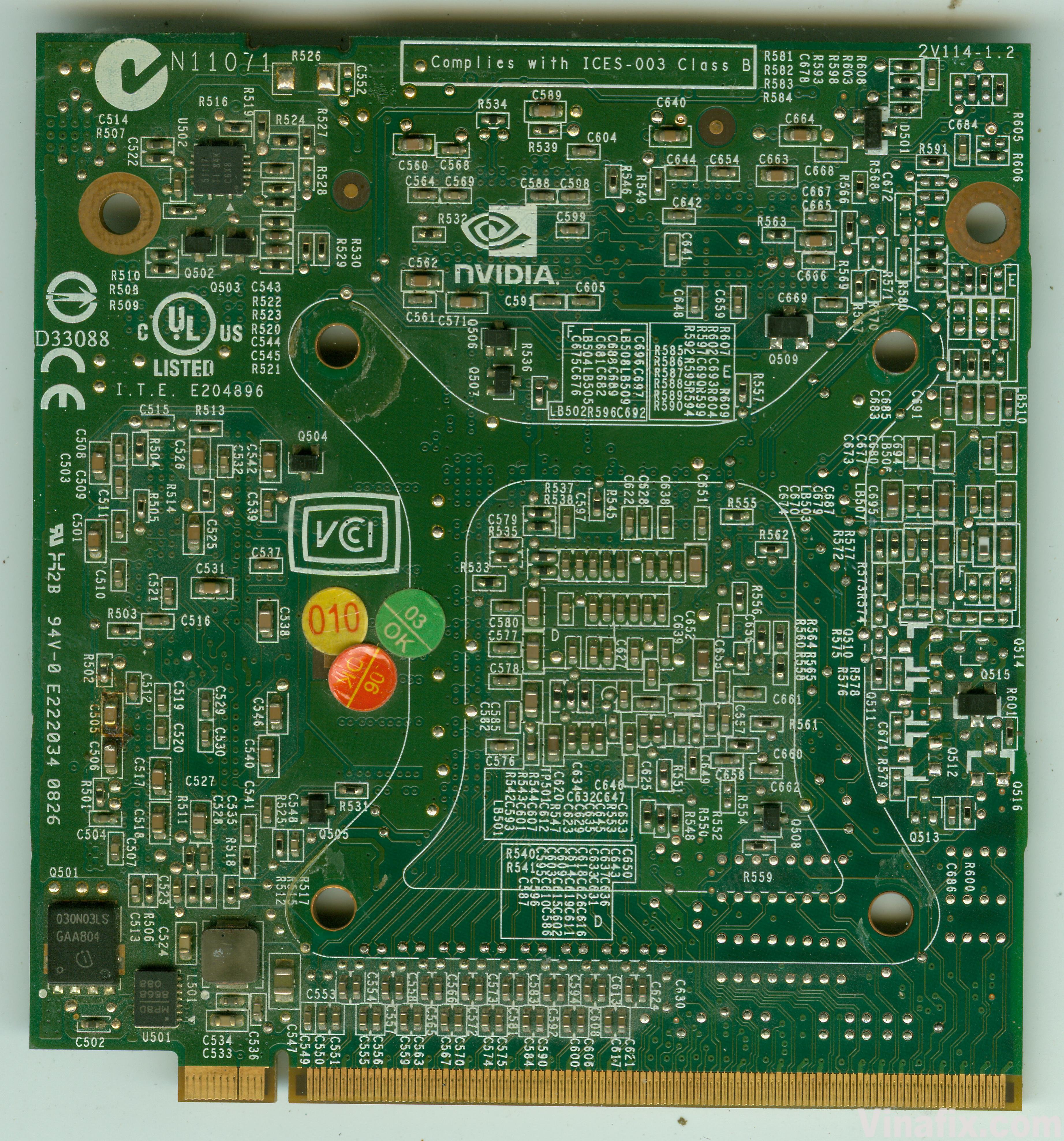 Nvidia P616 (V114 VER 1.2) VG.9PG06.006 (G96-630-A2) - Acer Aspire ...