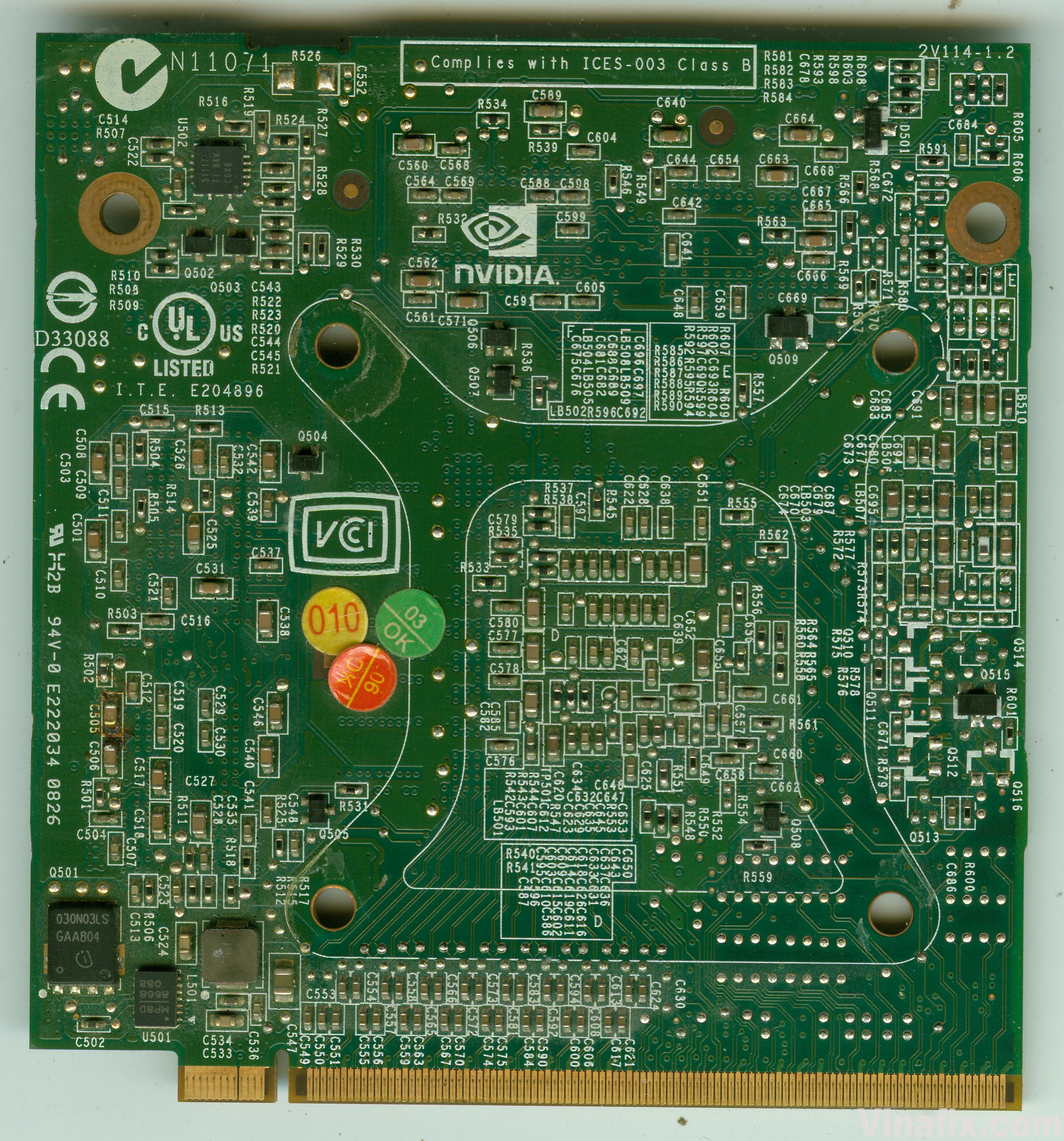 Nvidia P616 (V114 VER 1.2) VG.9PG06.006 (G96-630-A2) - Acer Aspire 5930G A