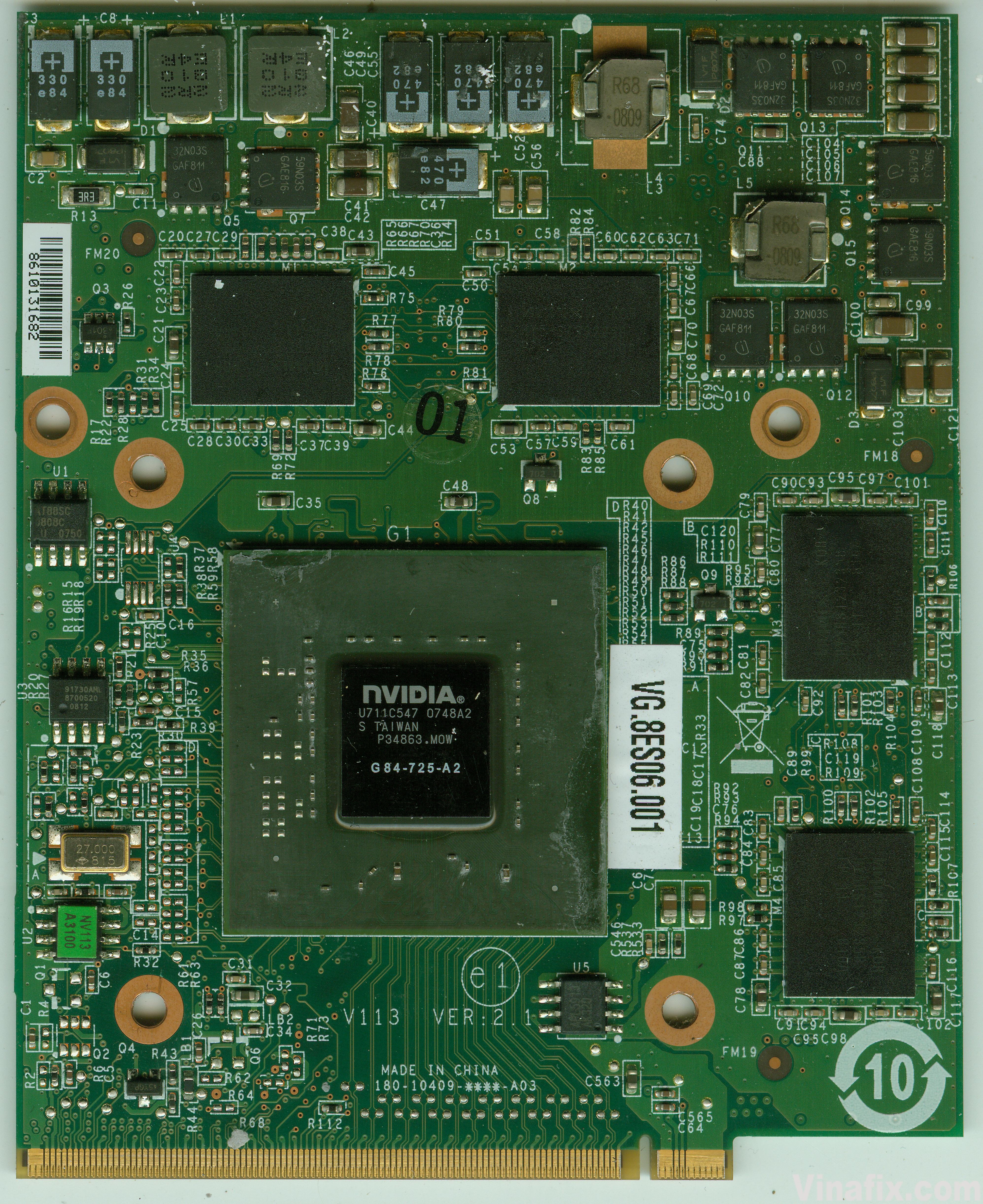 Nvidia V113 VER 2.1 - VG.8ES06.001(G84-725-A2) - Acer Aspire 8920G A