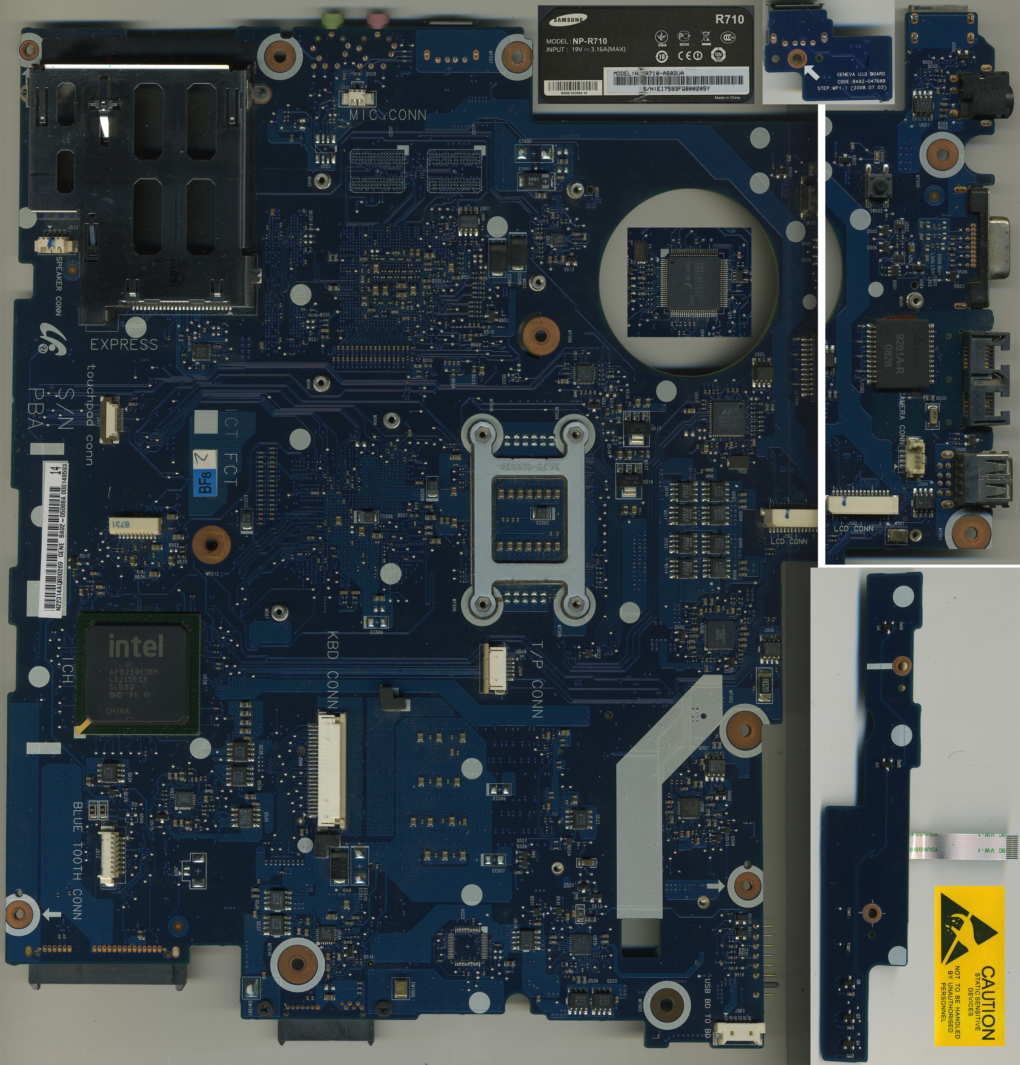 Samsung NP-R710 Geneva2_EXT Rev. MP1.1 BA41-00930A BA92-05068A, BA92-05068B 001