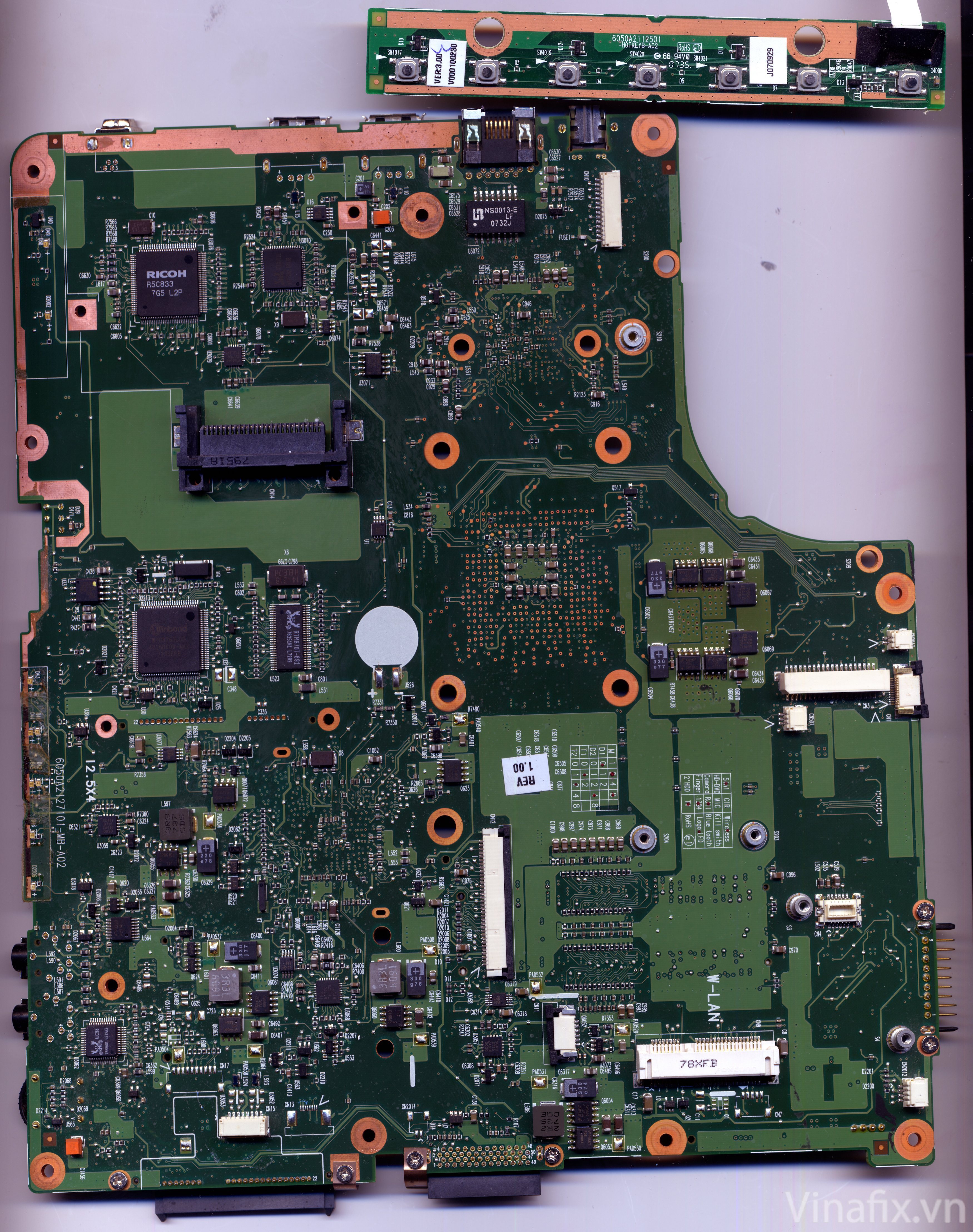 Toshiba Satellite A215 -S7437 PSAFGU 6050A2127101-MB-A02 MW10A